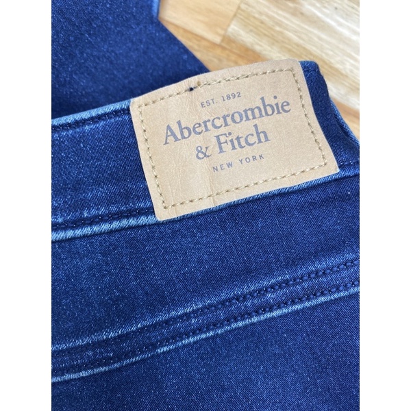 Quần jeans skinny co giản phối sọc Abercrombie