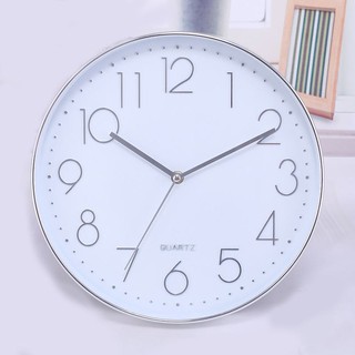 Đồng hồ treo tường kim trôi cao cấp Quartz Silver