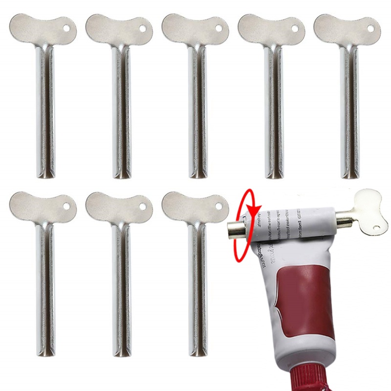 1 Dụng Cụ Nặn Kem Đánh Răng Đa Năng Bằng Kim Loại Dày Dặn Có Thể Tái Sử Dụng Tiện Lợi
