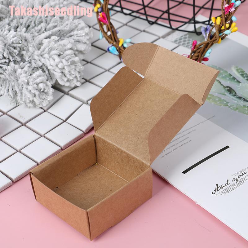 Set 10 hộp giấy kraft đựng quà tặng xinh xắn tiện dụng