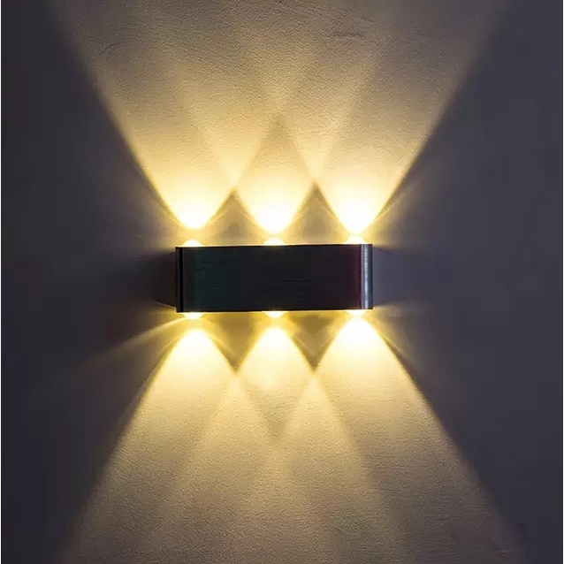 Đèn hắt tường 2 đầu vỏ nhôm LT017/4  ,đèn phòng ngủ, đèn dẫn cầu thang, đèn trang trí, đèn tường, đèn rọi 2 đầu
