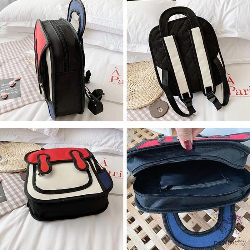 Ba lô in họa tiết hoạt hình 3D dành cho học sinh