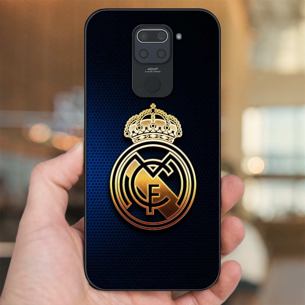 Ốp lưng Xiaomi Redmi Note 9 viền đen in hình Real Madrid