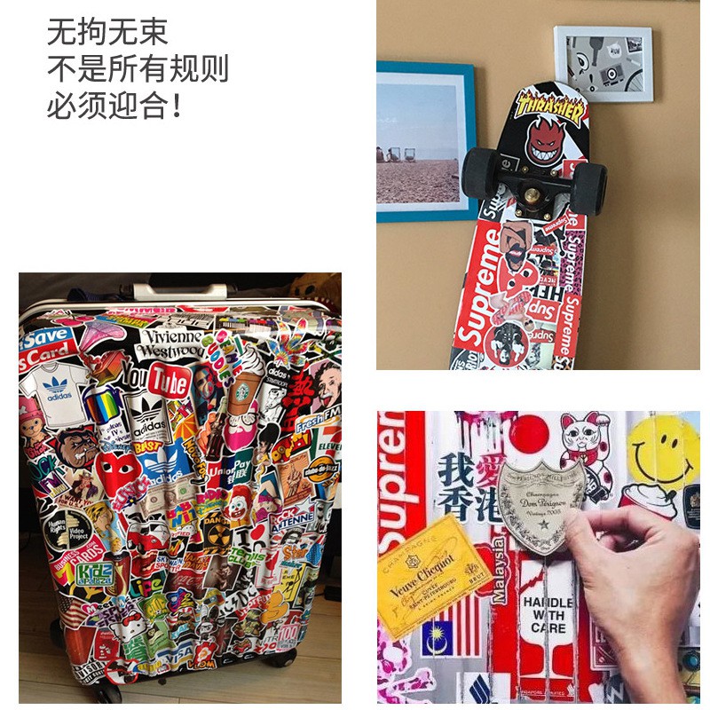 Miếng dán Sticker Anime Manga Jibaku Shounen Hanako-kun (Toilet-Bound) trọn bộ 100 hình - In rõ ràng sắc nét khó tróc