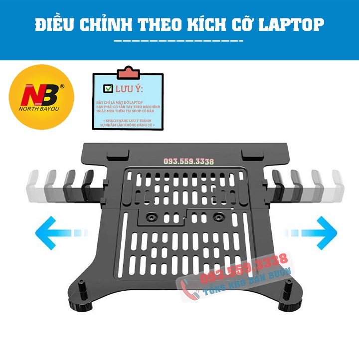 COMBO NB F80 + NB FP2 Giá Treo Màn Hình NB F80 / ErgoTek EZ1 - Kèm Kẹp Đỡ Laptop FP2 10 - 17 Inch / ErgoTek EP9