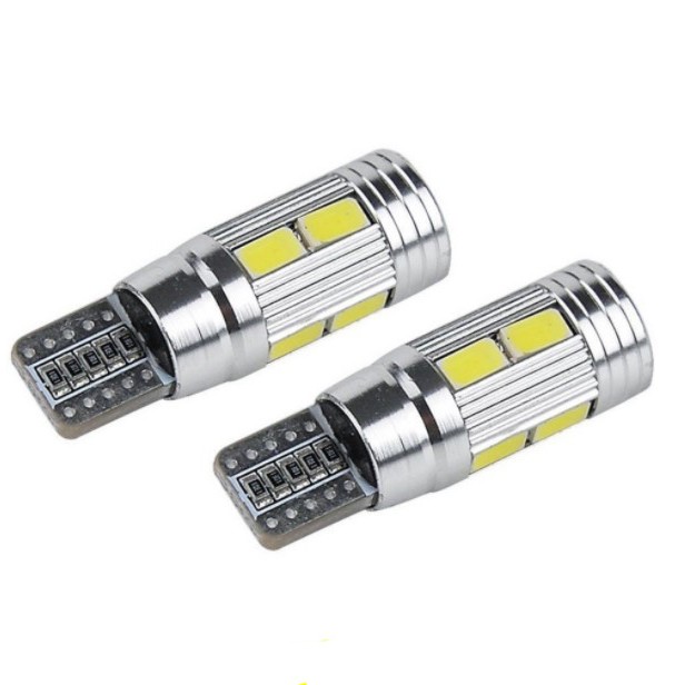 Đèn Led T10/W5W làm Demi/Xi nhan/Biển số, 6/10 chip LED 5630