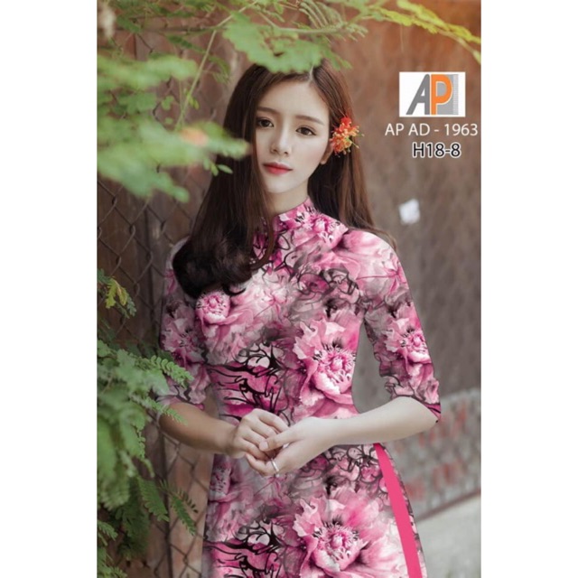 Vải áo dài 3D 