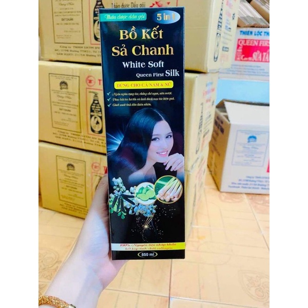 Dầu Gội Đầu Bồ Kết Sả Chanh 850ml Dầu Gội Bồ Kết Chanh Xả Bưởi 850ml - 1 Chai Bồ Kết Siêu Thơm, Mượt Tóc