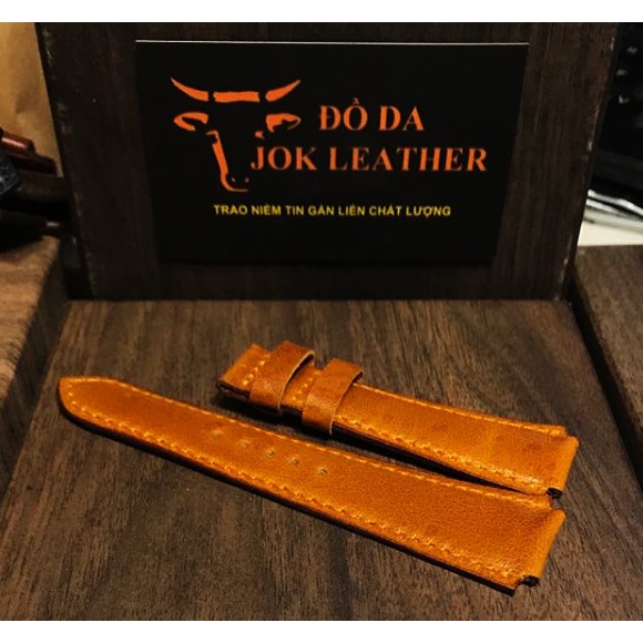 Dây Da Đồng Hồ Casio ae 1200 whd màu vàng bò kèm khóa