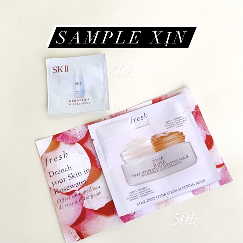 Sample cao cấp các SKII aura essence, Fresh deep hydration mask