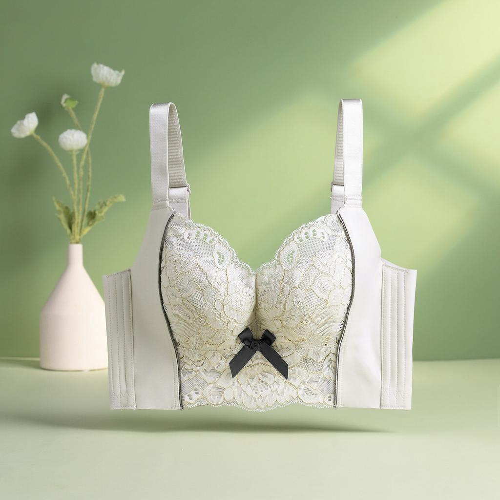 Áo lót bra nữ bản to che gọn mỡ lưng mỡ nách, nâng ngực chống xệ, Bra corset su đúc KHÔNG GỌNG Lady03