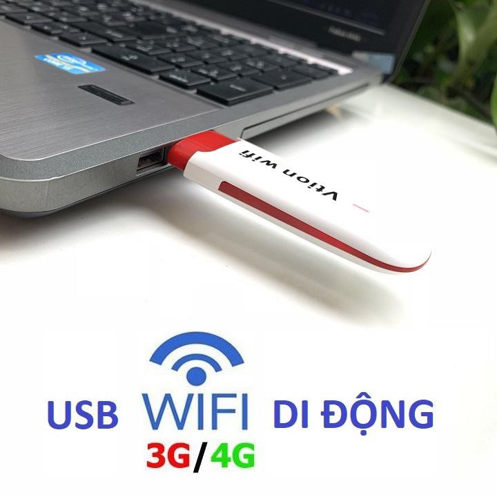 (SHOP BÁN RẺ NHƯ TẶNG) Usb Phát Wifi 3G 4G Vtion - Bộ Phát Wifi Từ Sim Tốc Độ Cao