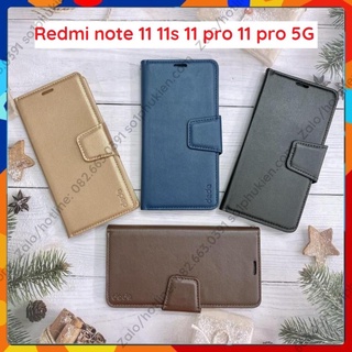 Bao da Xiaomi Redmi note 11 11s 11 pro 11 pro 5G da cao cấp, có ngăn đựng thẻ, chống xem phim tiện dụng