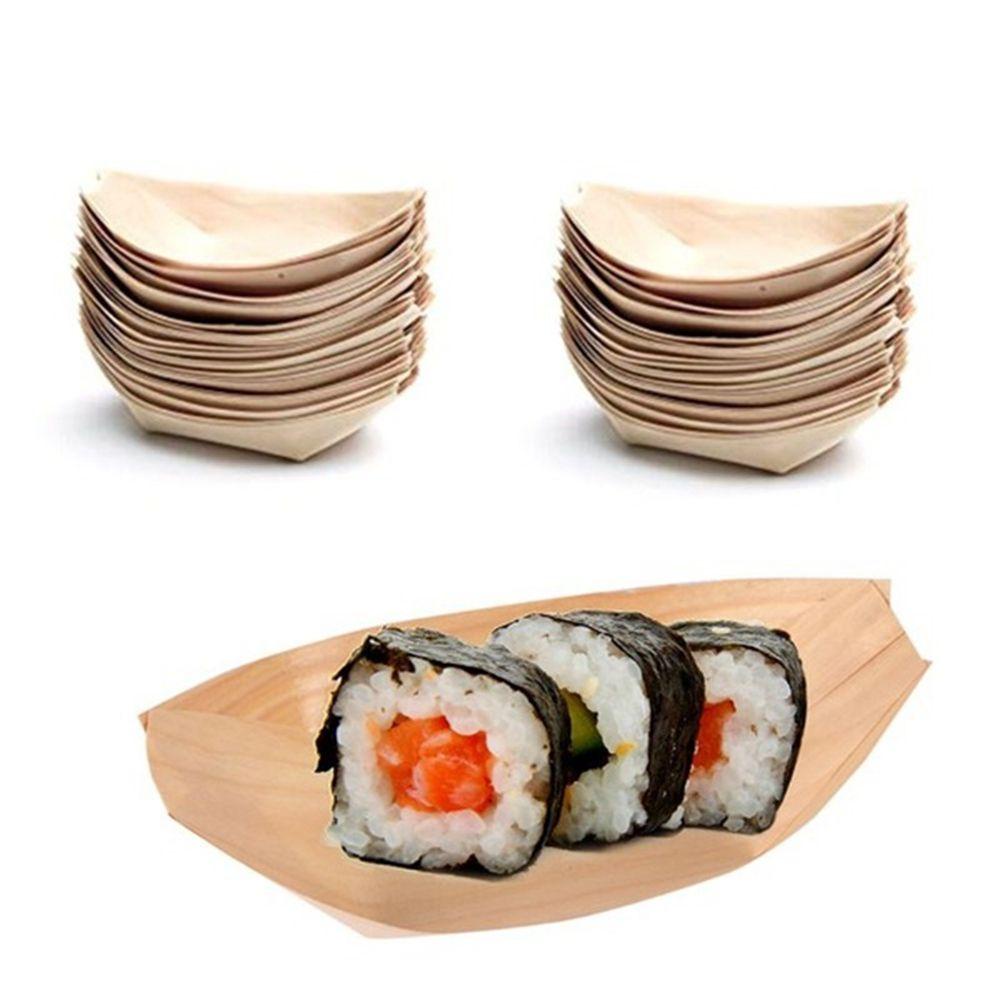 Bộ 50 Tô Gỗ Đựng Sushi / Thức Ăn Tiện Dụng