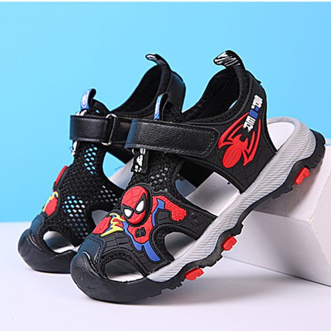 Giày Sandal Hình Người Nhện Có Đèn Thời Trang 2020 Cho Bé