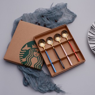 Thìa muỗng uống cafe inox 304 thương hiệu Starbucks sang trọng