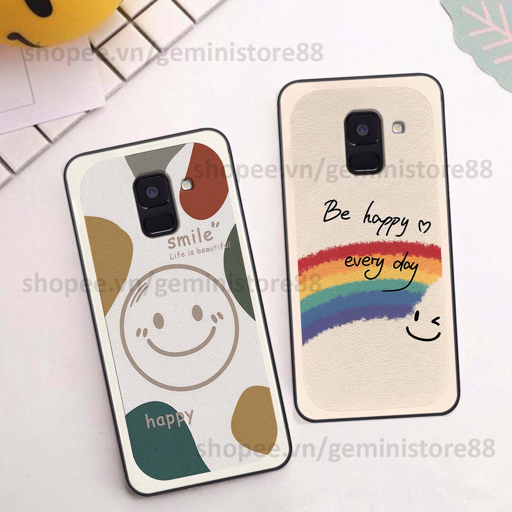 Ốp Samsung A6 2018 / A6 Plus / A6+ in hình cô gái be happy trẻ trung cá tính năng động
