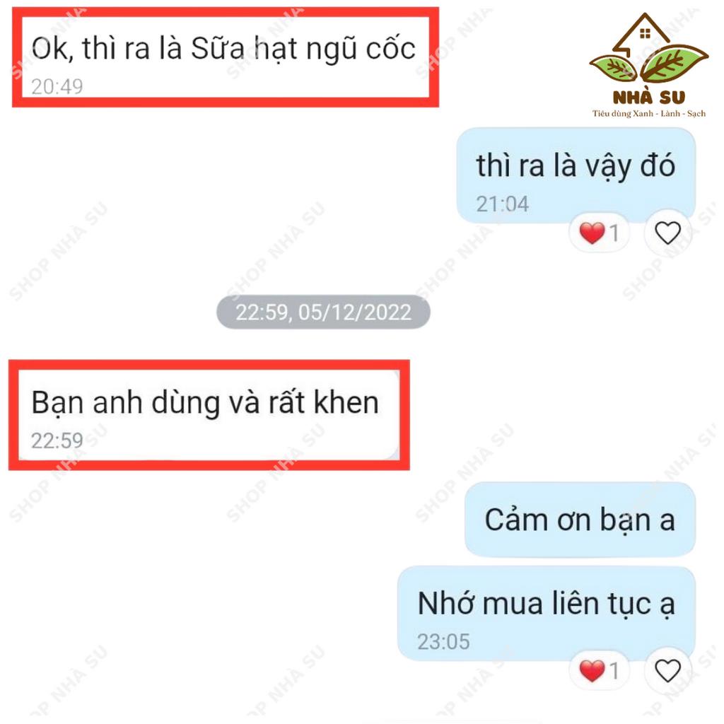 Bột mộc mát ngũ cốc Ba Lành - Bột ngũ cốc dinh dưỡng từ gạo và hạt, bột sữa hạt thuần chay - Hộp 500g gồm 20 túi nhỏ