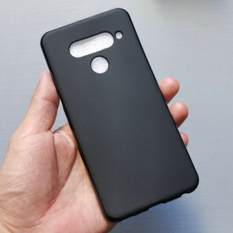 [Loại Tốt] Ốp lưng LG V50 Dẻo Đen Nhám Mịn