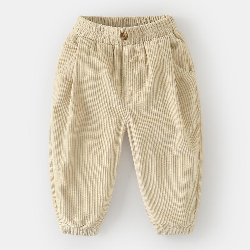 MNGRL Quần Jogger Vải Nhung Nhiều Màu Tùy Chọn Hàn Quốc Cho Bé Trai