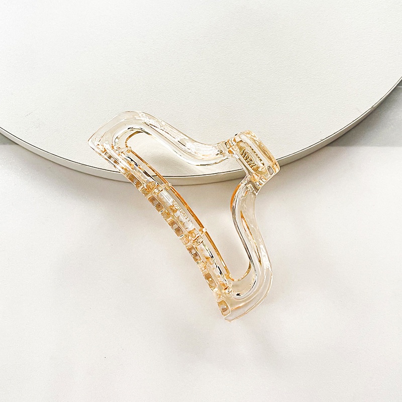 Kẹp tóc Haimeikang bằng nhựa trong suốt phong cách Hàn Quốc giản dị