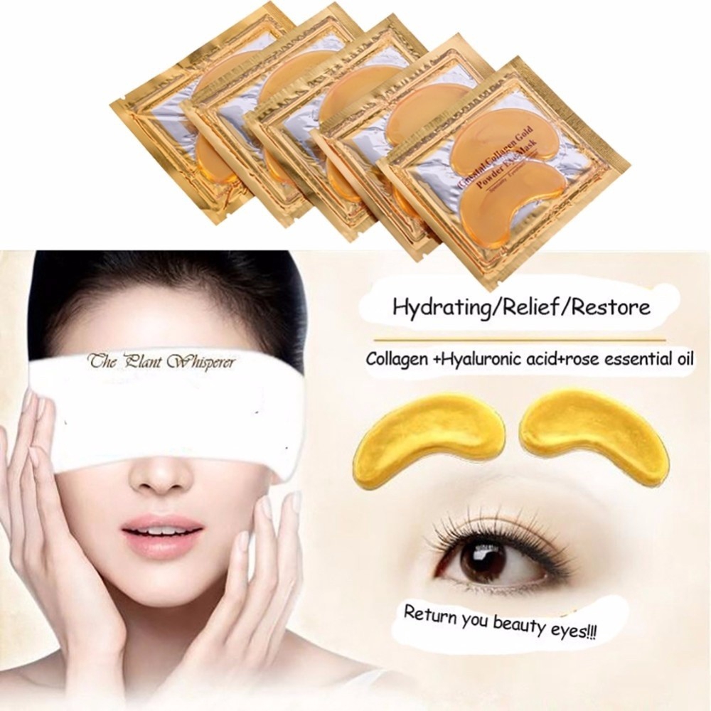 2Pcs/pack Collagen Crystal Eye Mask Deep Moisture Anti-Ageing Eyelid Patch Care Mask