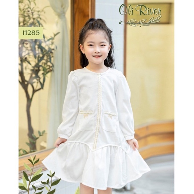 Váy Nhung Cho Bé, Váy Tiểu Thư Cho Bé Size 1-10T