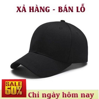 Mũ lưỡi trai đen trơn phong cách hàn quốc(nhiều màu)