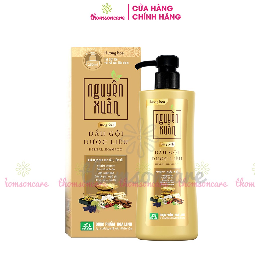 Dầu gội dược liệu Nguyên Xuân Vàng - Dành cho người tóc dầu, tóc bết - Chai có vòi tiện dụng | BigBuy360 - bigbuy360.vn