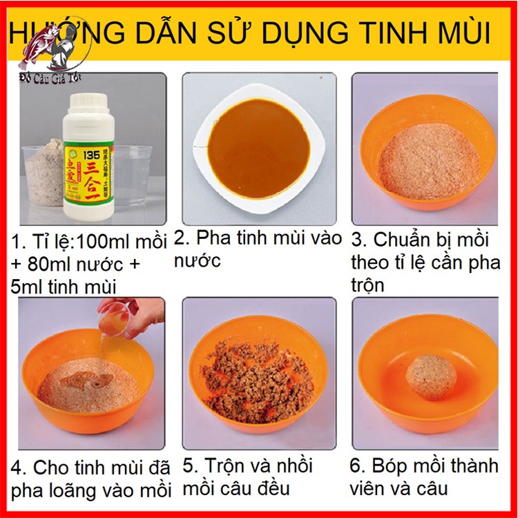 [Chất Lượng]Tinh Mùi Câu Cá, Tinh Mùi Câu Cá Chép 135 300ml Siêu Nhậy