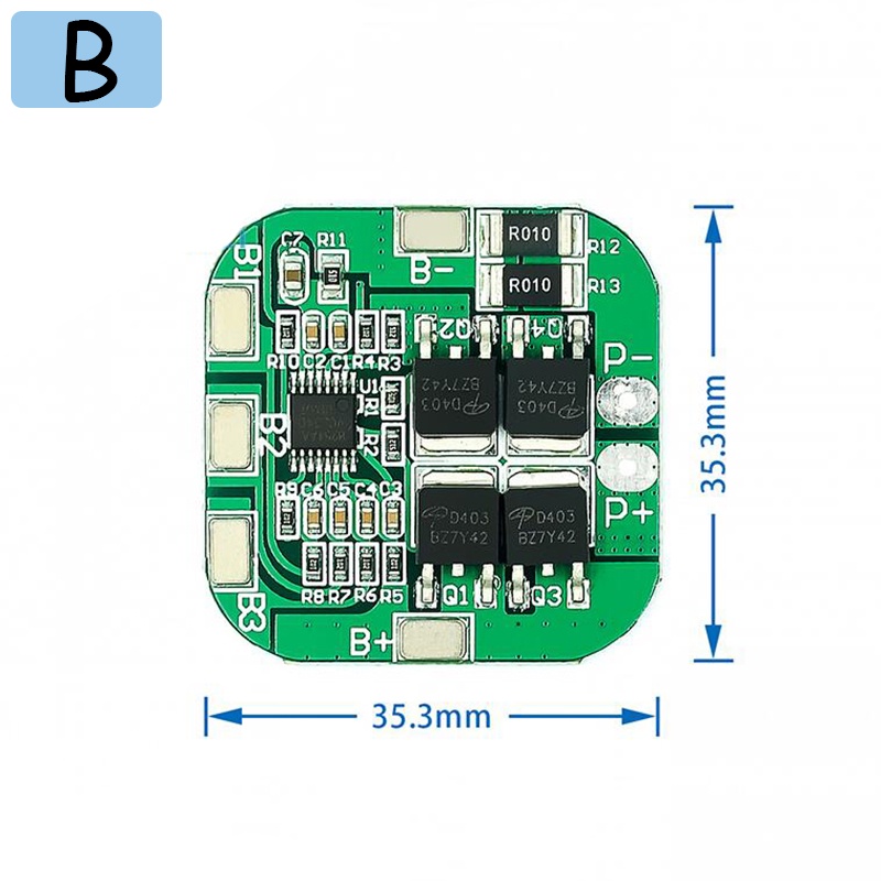 Bo mạch bảo vệ pin TZT 4S 14.8V / 16.8V 20A tối đa li-ion BMS PCM dành cho pin lithium LicoO2 Limn2O4 18650