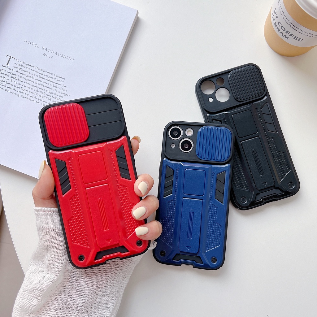 Ốp Điện Thoại Có Nắp Trượt Bảo Vệ camera Cho IPhone 13 Pro max 12 11 Pro max x xs max xr 7 plus 8 6s plus