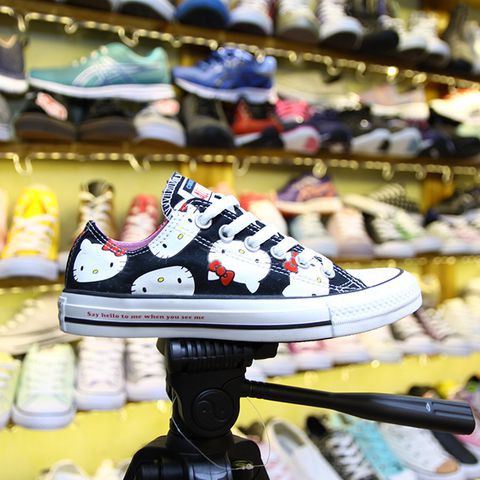 giày converse chính hãng Converse thấp cổ vải họa tiết CTVH46
