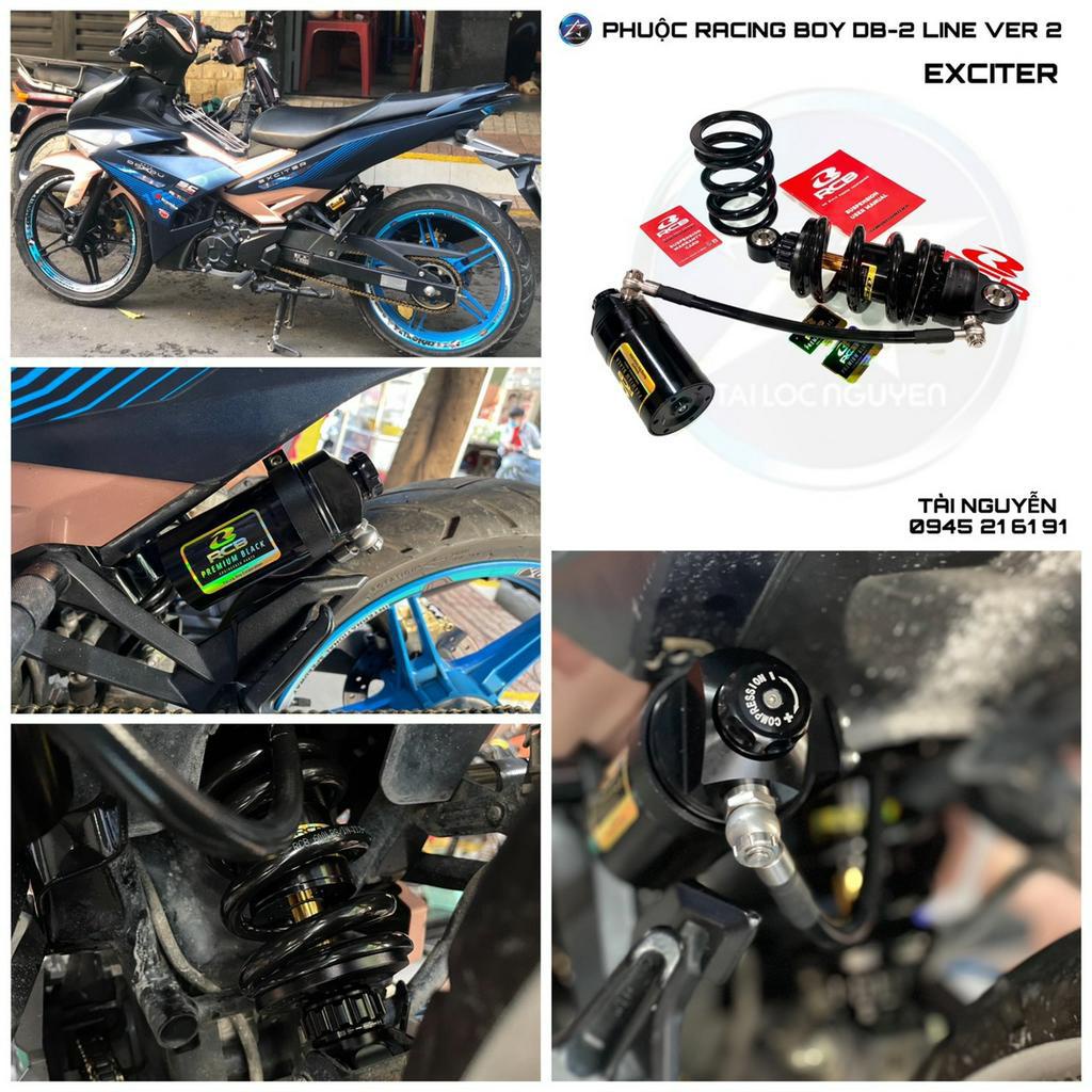 PHUỘC RCB DB2 PLUS LINE ĐEN TY VÀNG CHO EXCITER EX150 - WINNER