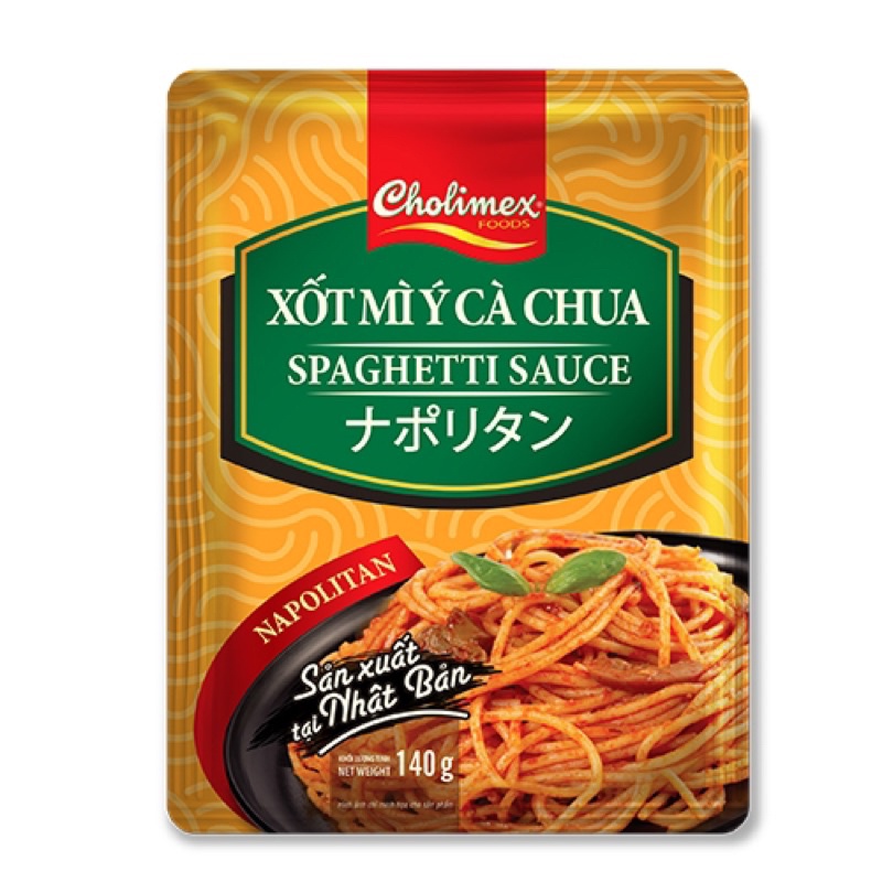 XỐT MÌ Ý CÀ CHUA/ BÒ BẰM CHOLIMEX 140G/ SỐT MÌ Ý/ SPAGHETTI SAUCE