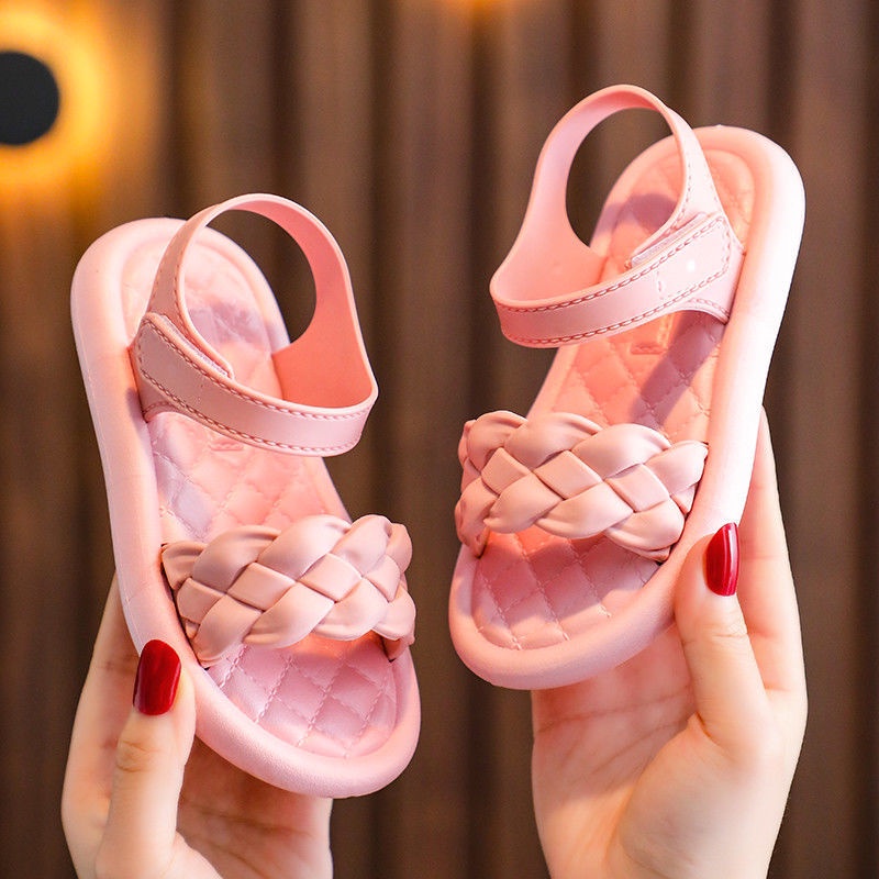 Giày sandal hở ngón đi biển kiểu công chúa mùa hè cho bé gái 1-7 tuổi