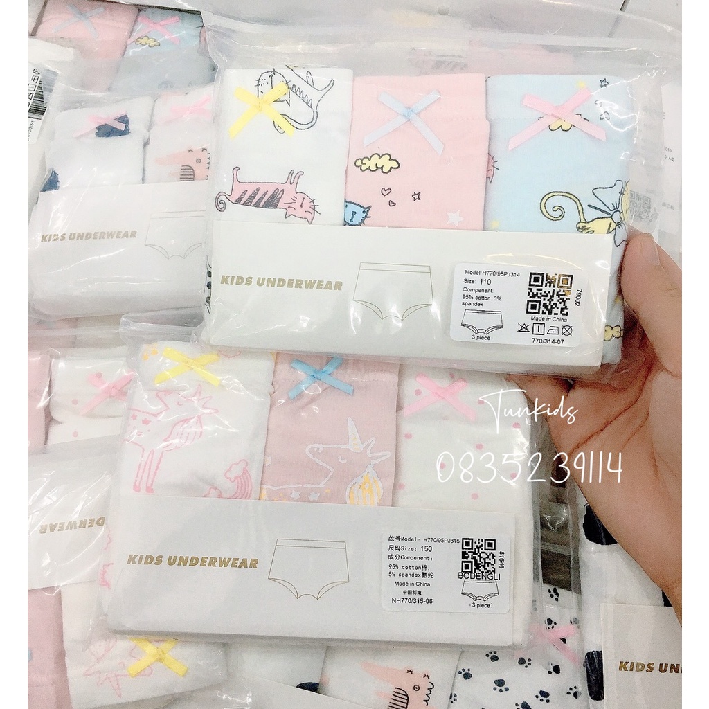 Quần chip đùi cho bé gái siêu mềm mịn (TQXK)