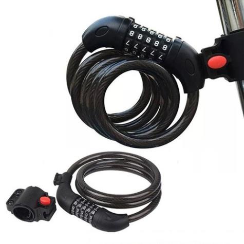 Khoá dây 5 số cao cấp cho xe đạp