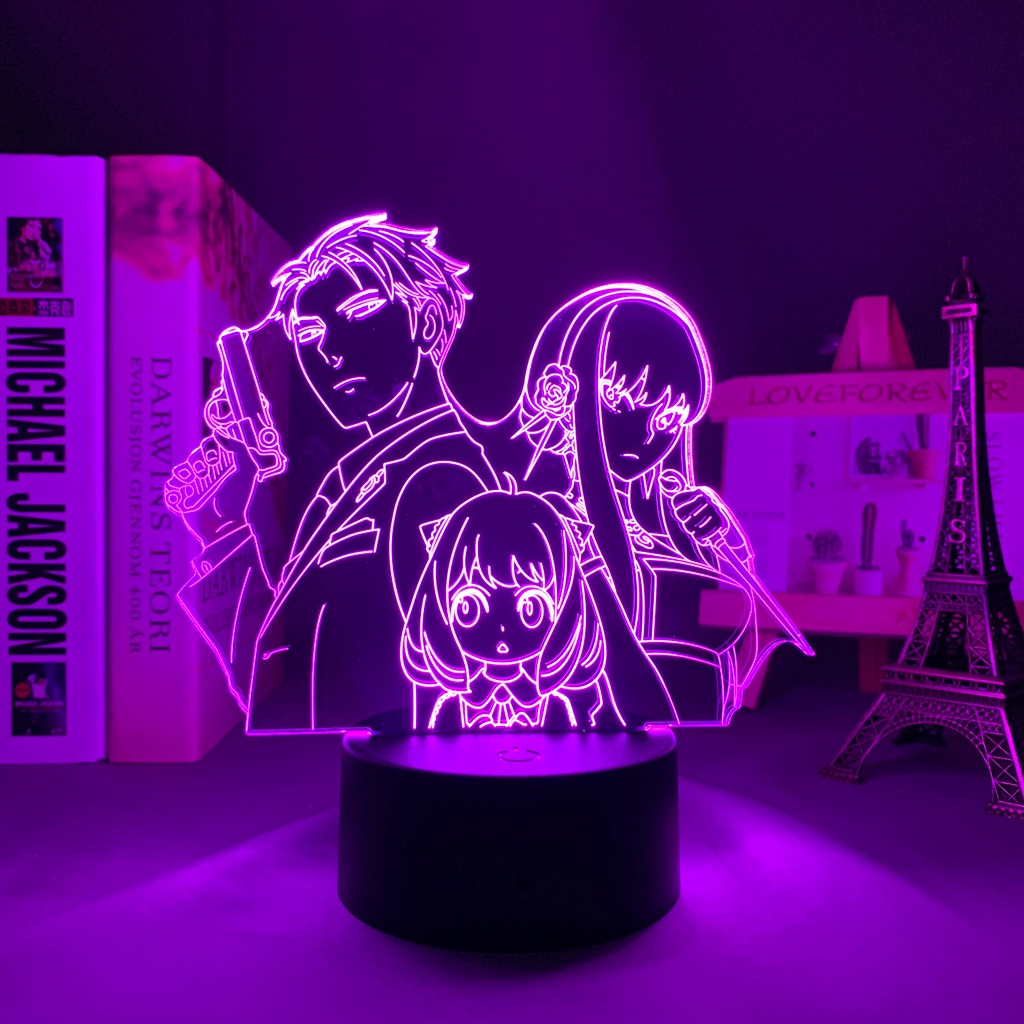 Đèn Ngủ Gia Đình Hình anime Có Thể Thay Đổi Màu Sắc