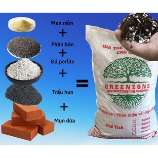 Đất trồng - Giá thể trồng cây cao cấp Greenzone - Thay thế hoàn toàn đất trồng thông thường