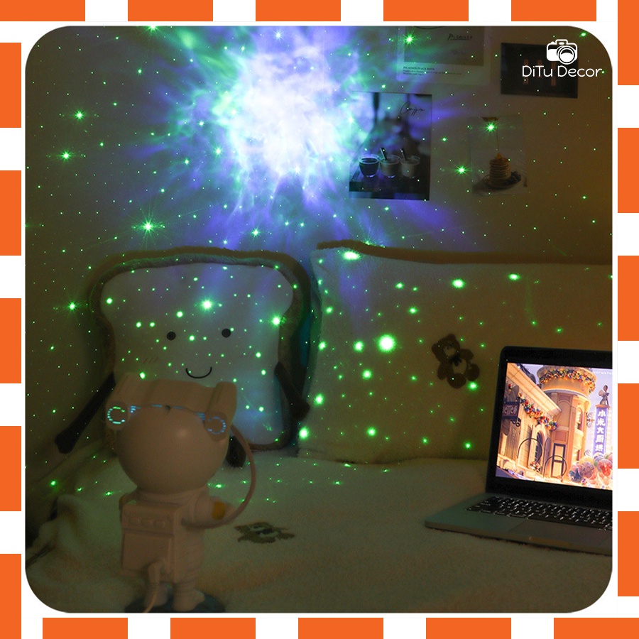 Đèn chiếu sao cực đỉnh, đèn phi hành gia dải ngân hà galaxy siêu chill [TẶNG REMOTE] - DiTu Decor