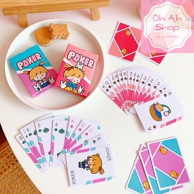 🍓 Bộ Bài Cô Gái Tú Lơ Khơ Bài Tây Siêu Xinh Siêu Đáng Yêu