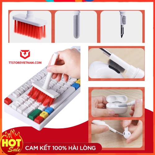 Vệ sinh tai nghe Bàn Phím siêu gọn đa năng 5 in1