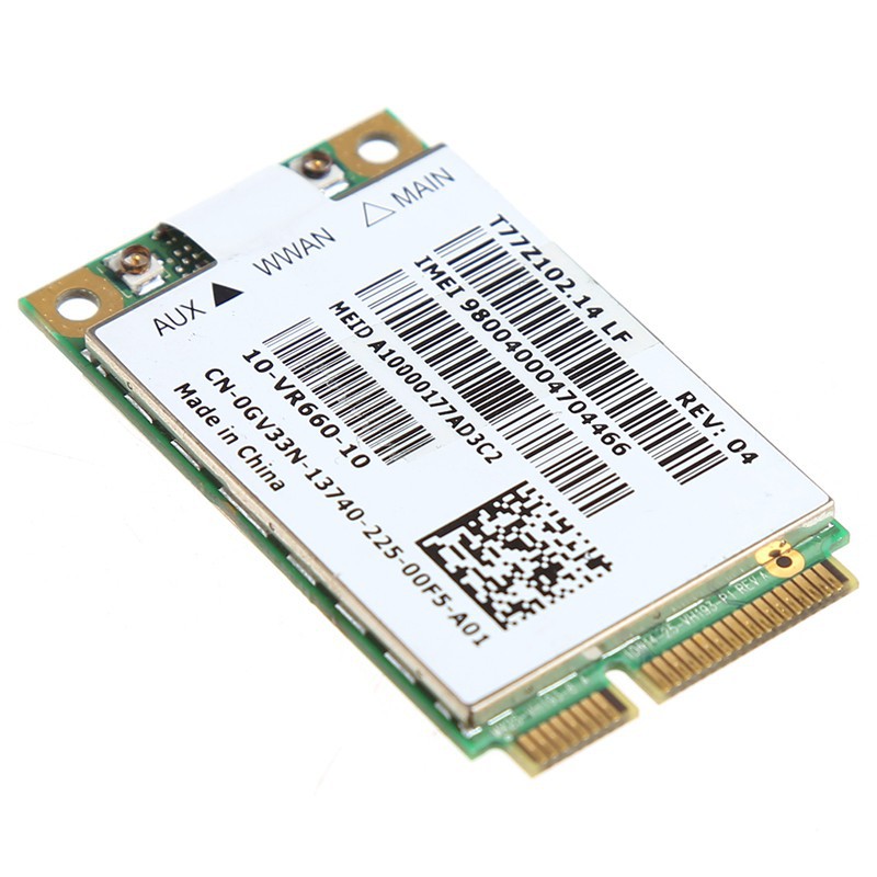 Card WWAN 3G Dell Wireless 5620 Gobi 2000 dùng cho laptop Dell Preicison M4600, M6600, Latitude E4310, E6220, E6420