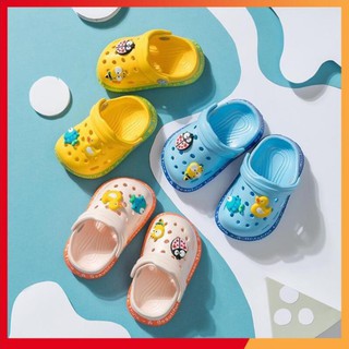 Dép siêu nhẹ bé 1=5 - tuổi dép sục cho bé -dép cross kèm sticker bé trai và bé gái th