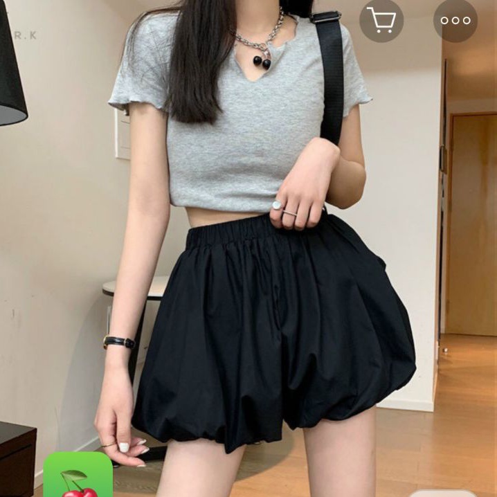 quần short bí lưng co dãn  hot trends siêu xinh(B.C)