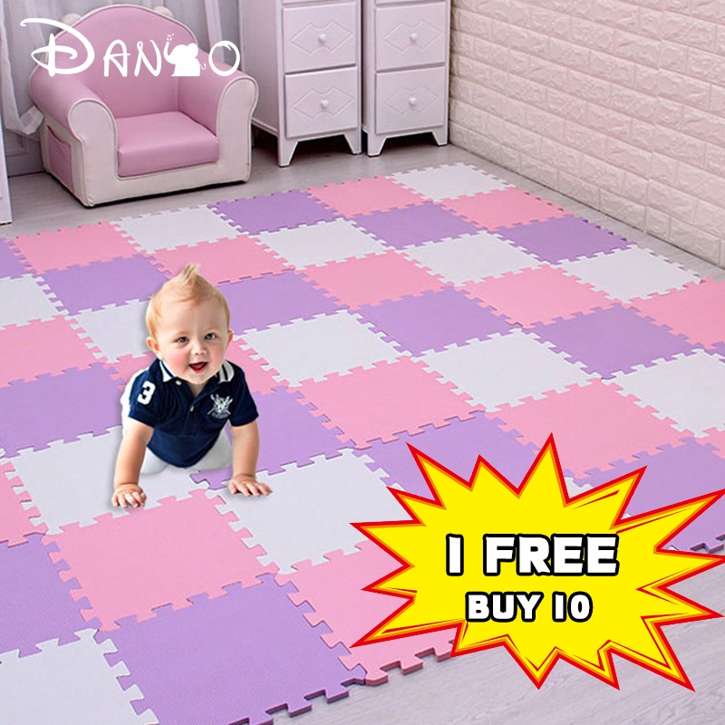 Tấm thảm lắp ghép chống va chạm thiết kế tiện dụng cho bé