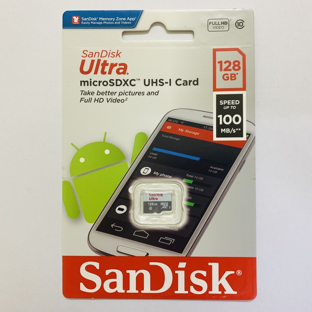 Thẻ Nhớ Micro SD SanDisk Ultra 32GB/64GB/128GB 100MB/S Class10 - Hàng Chính Hãng