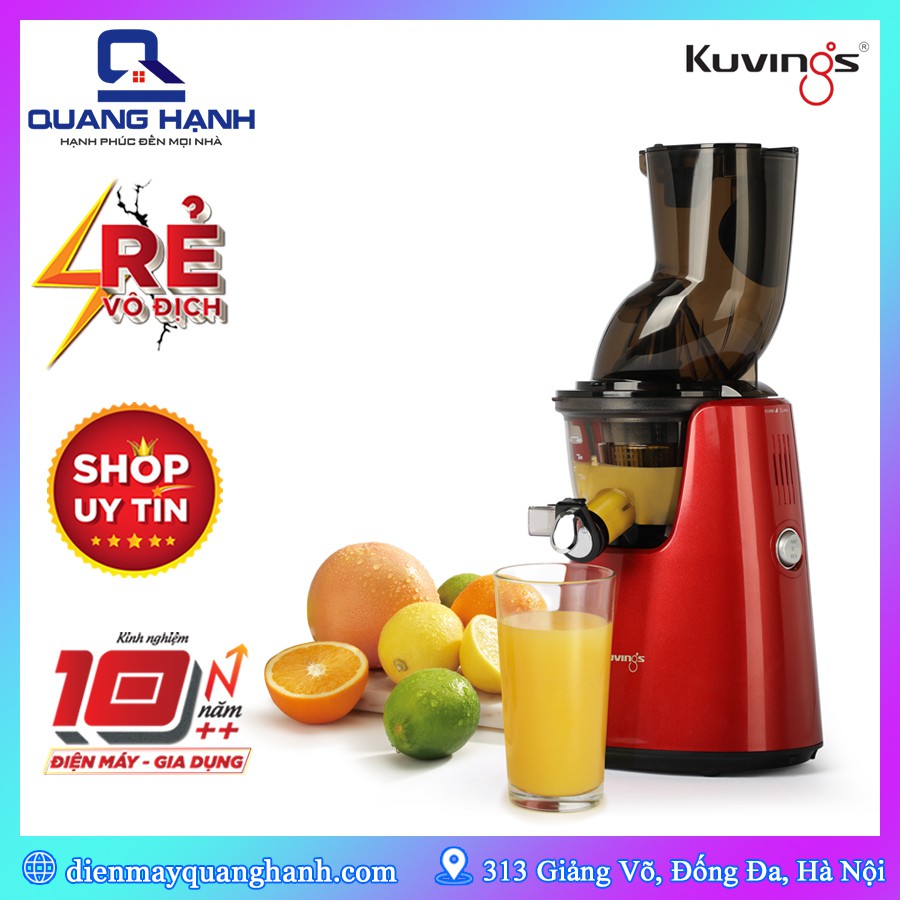 [Mã SKAMPUSHA7 giảm 8% đơn 250k]Máy ép chậm Kuvings E7000 [Hàng chính hãng, Sản xuất tại Hàn Quốc]