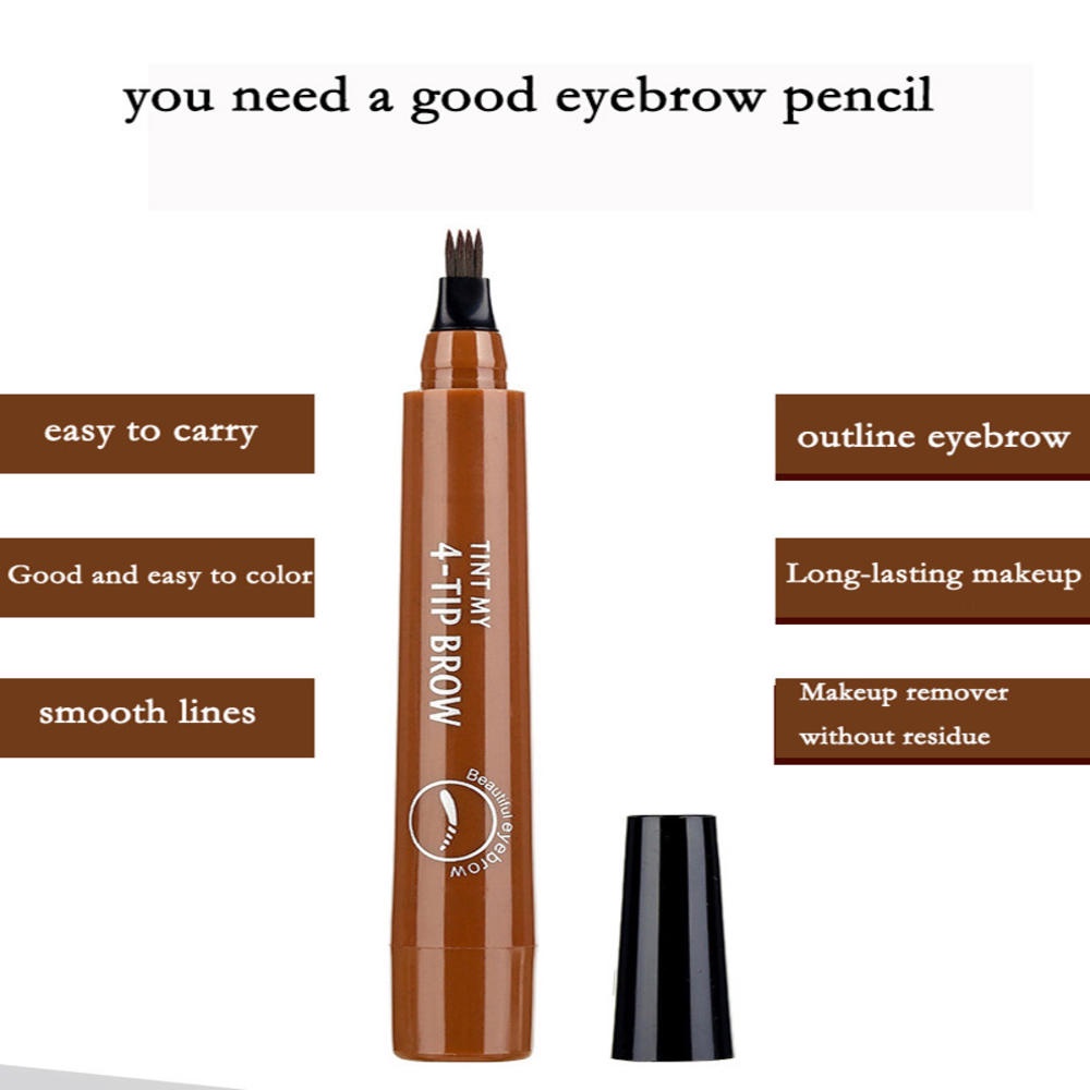 Bút Kẻ Lông Mày Dạng Lỏng Hai Đầu Không Nhòe Lâu Trôi